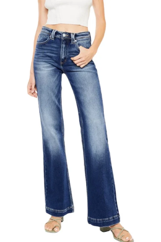 Alana Wide Bootcut Jean In Denim Blue