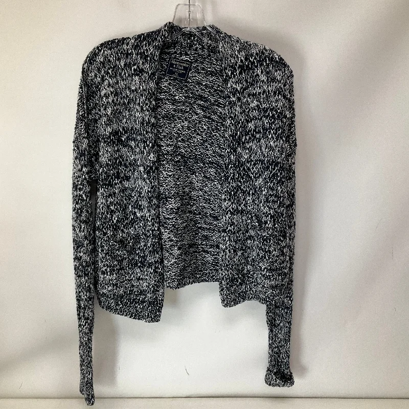 Cardigan By Abercrombie And Fitch In Black White, Size: Xs