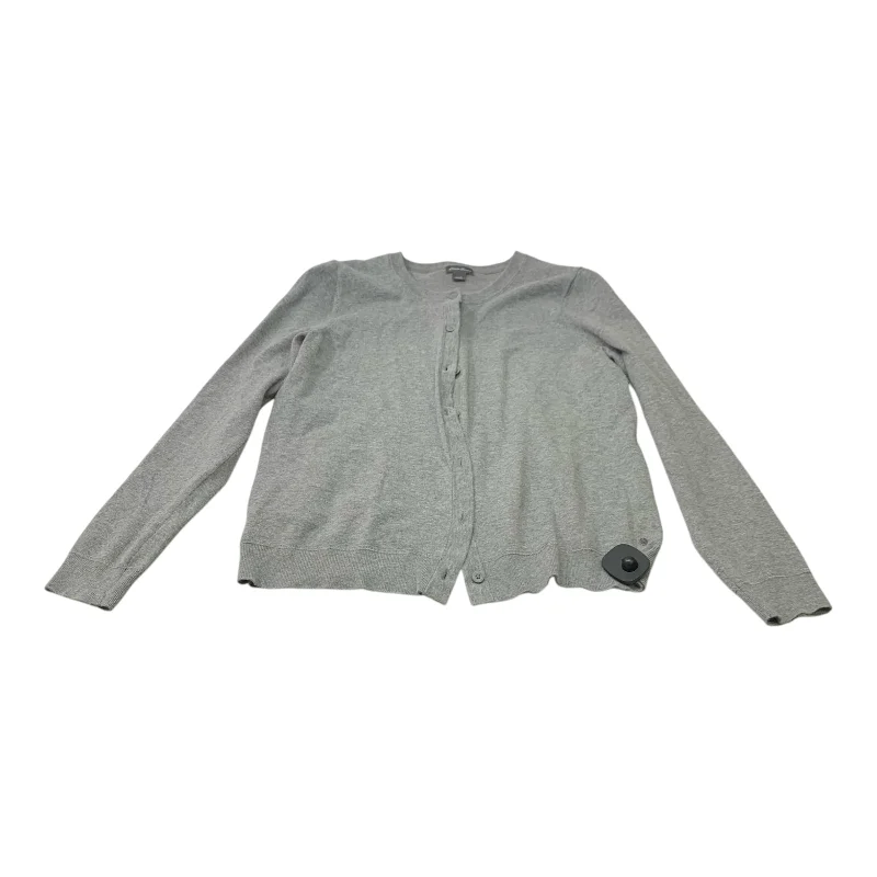 Cardigan By Eddie Bauer In Grey, Size: L