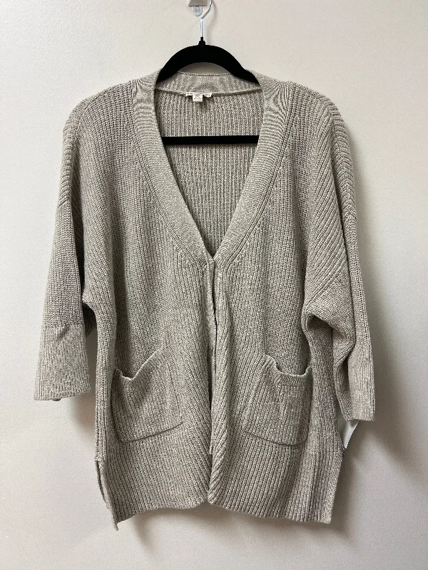 Cardigan By Gap In Cream, Size: L