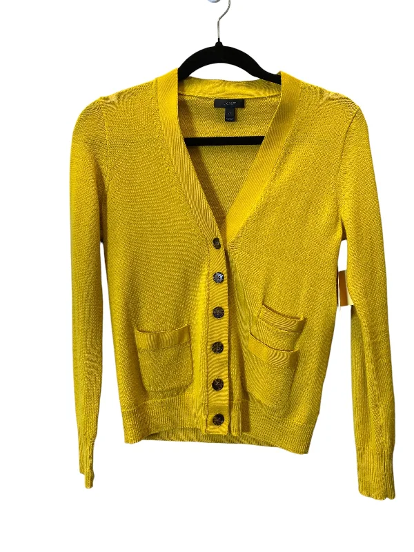 Cardigan By J. Crew In Yellow, Size: Xs