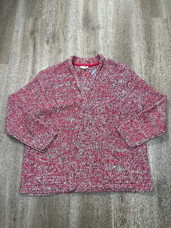 Cardigan By Pure Jill In Pink, Size: Lp