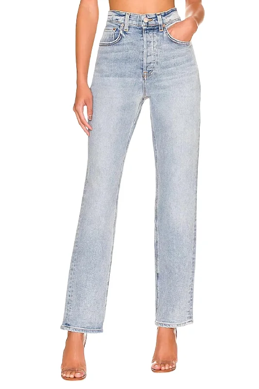 Cassidy Mid Rise Straight Leg Jeans In La Brea