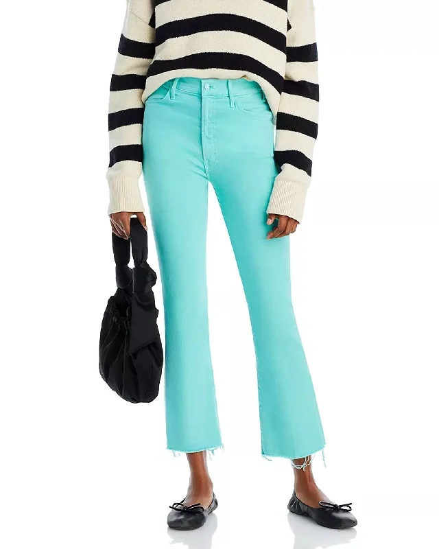 Hustler Ankle Fray Flare Leg Jeans In Cascade