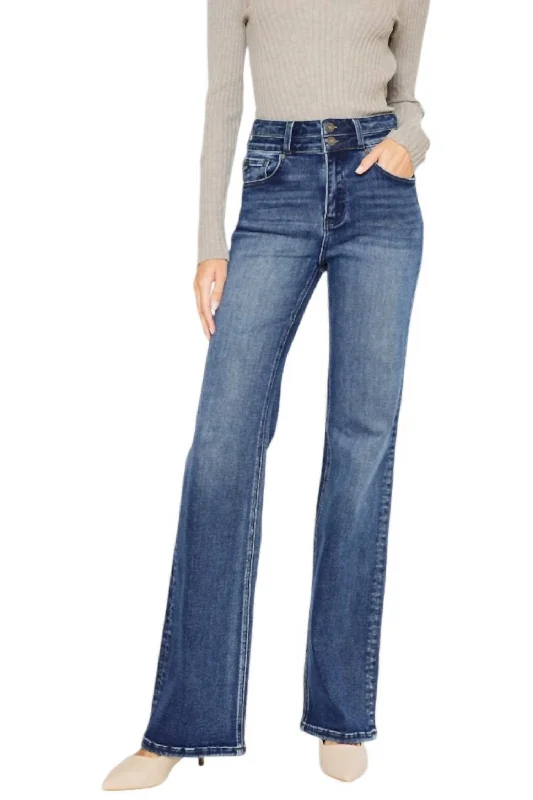 Karlee Bootcut Jeans In Dark Denim