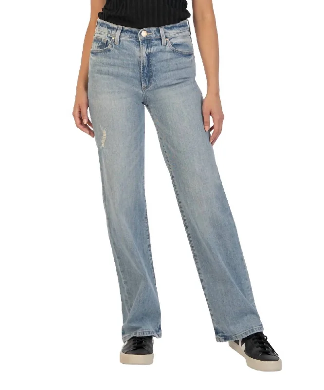 Miller High Rise Wide Leg Jeans In Candescent