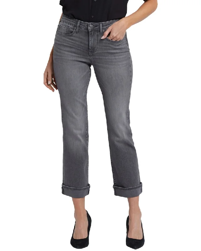 NYDJ Barbara Harbor Gray Ankle Crop Jean