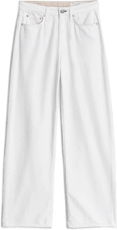 Rag & Bone Featherweight Logan Ecru Wide Leg Jeans