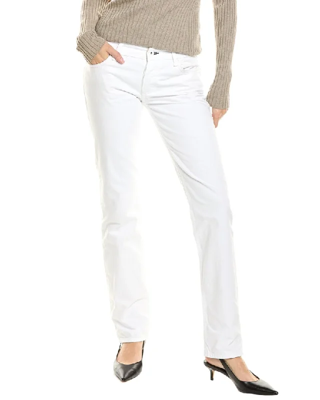 rag & bone Piper Bright White Low-Rise Straight Jean