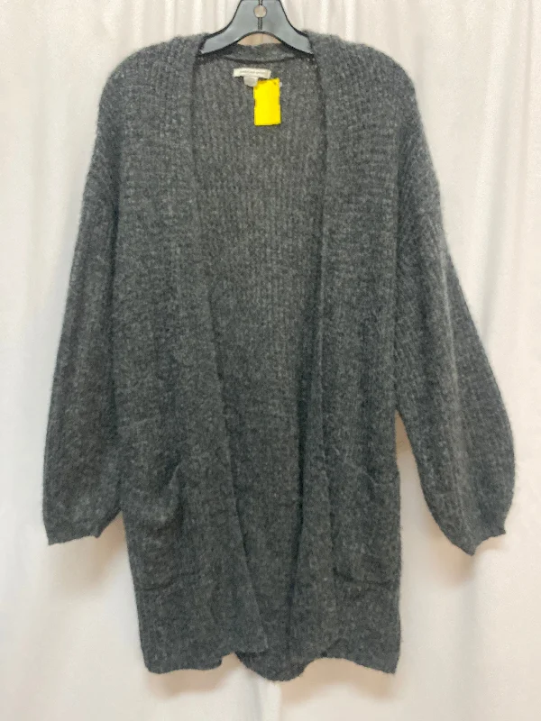 Sweater Cardigan By American Eagle In Grey, Size: S