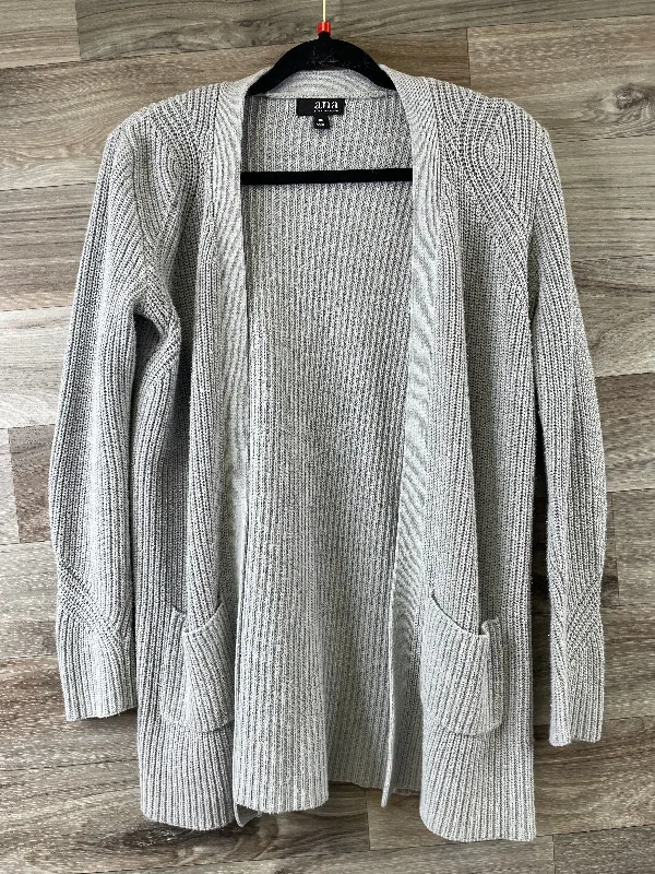 Sweater Cardigan By Ana In Grey, Size: Xs