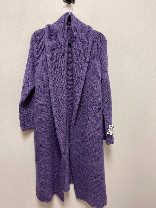 Sweater Cardigan By Soft Surroundings In Purple, Size: M