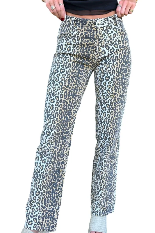 The Sydney Jeans In Leopard Print