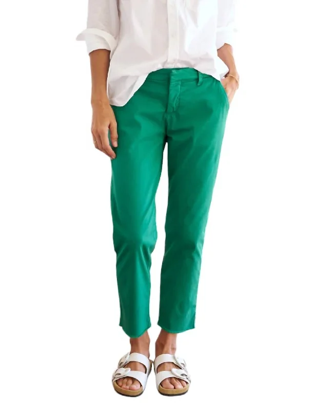 Wicklow Italian Chino Pants In Kelly Grn